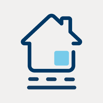 Graphic showing meter on right hand side of wall