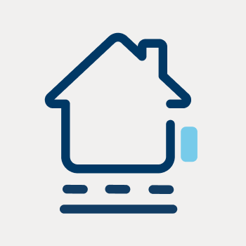 Graphic showing meter on right hand wall